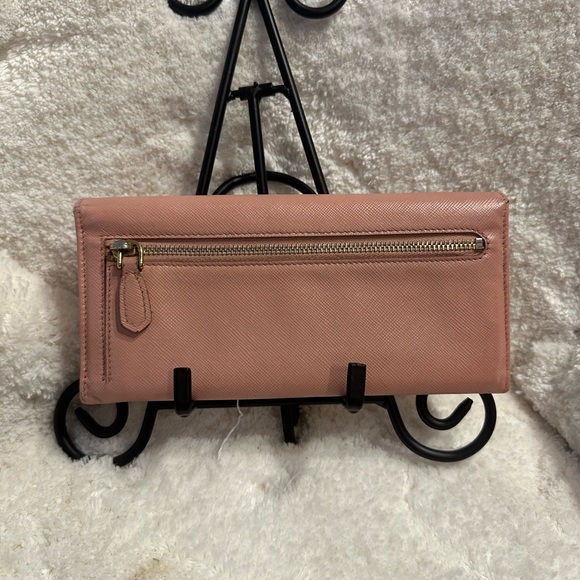 Prada Pink & Red Double Snap Wallet - Picture 2 of 7